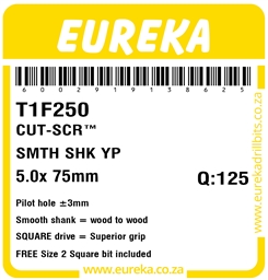 T1F250 - Cut Screw -T1F250_Label_T